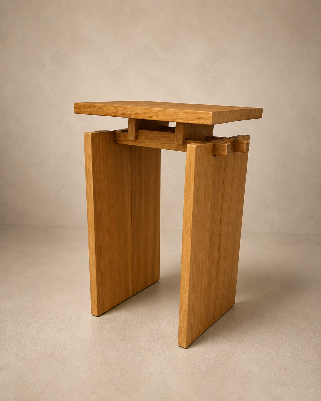 Table Traverse en iroko, seconde vue